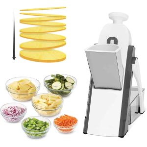 Simplify Your Kitchen Tasks with our 4-in-1 Adjustable Multi-function Drum Cutter – Efficient Vertical Vegetable Chopper