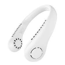 Stay Refreshed Anywhere: Portable Bladeless Neck Fan with 600mAh Rechargeable Battery